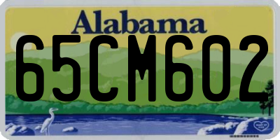 AL license plate 65CM602