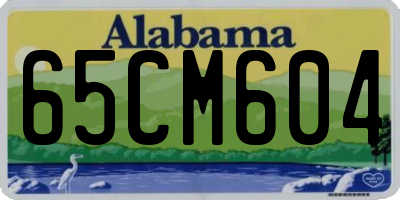 AL license plate 65CM604
