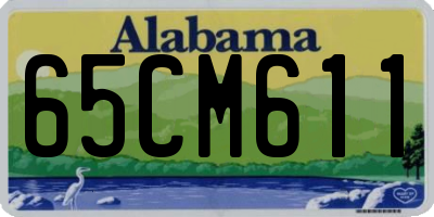 AL license plate 65CM611