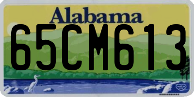 AL license plate 65CM613