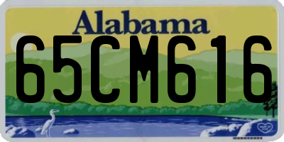 AL license plate 65CM616