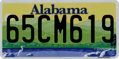 AL license plate 65CM619