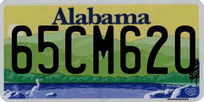 AL license plate 65CM620