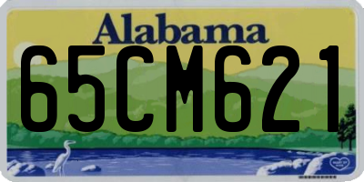 AL license plate 65CM621