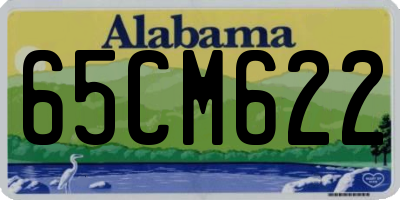 AL license plate 65CM622