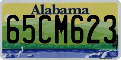 AL license plate 65CM623