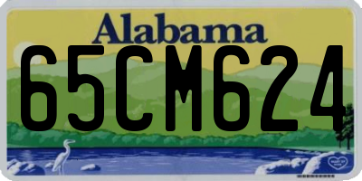 AL license plate 65CM624