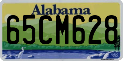 AL license plate 65CM628