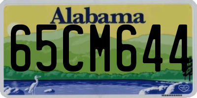 AL license plate 65CM644