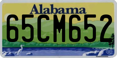 AL license plate 65CM652