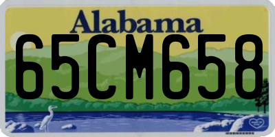 AL license plate 65CM658