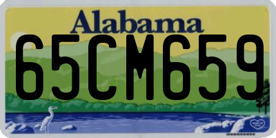 AL license plate 65CM659