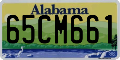 AL license plate 65CM661