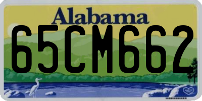 AL license plate 65CM662