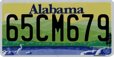 AL license plate 65CM679