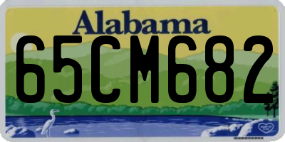 AL license plate 65CM682