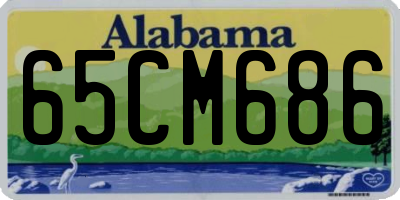 AL license plate 65CM686