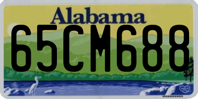 AL license plate 65CM688