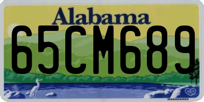AL license plate 65CM689