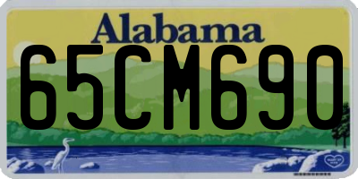 AL license plate 65CM690