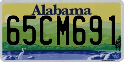 AL license plate 65CM691