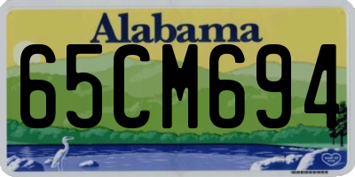 AL license plate 65CM694