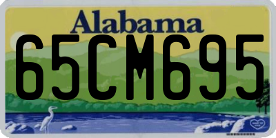 AL license plate 65CM695