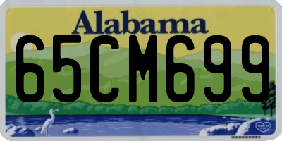 AL license plate 65CM699