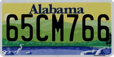 AL license plate 65CM766