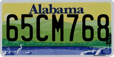 AL license plate 65CM768