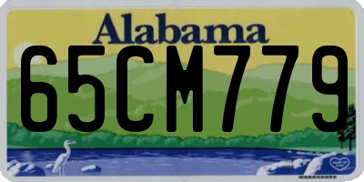 AL license plate 65CM779