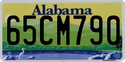 AL license plate 65CM790
