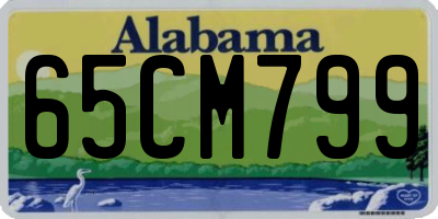 AL license plate 65CM799