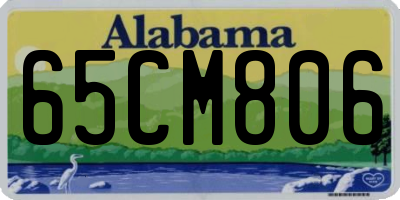 AL license plate 65CM806