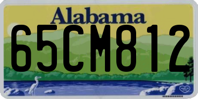 AL license plate 65CM812