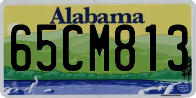 AL license plate 65CM813