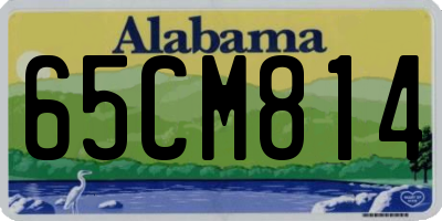 AL license plate 65CM814