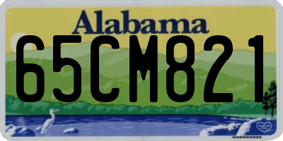 AL license plate 65CM821