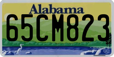 AL license plate 65CM823