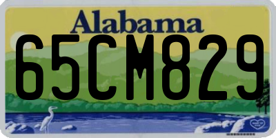 AL license plate 65CM829