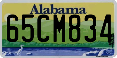 AL license plate 65CM834