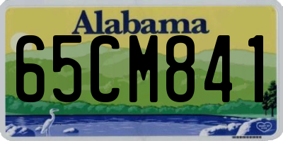 AL license plate 65CM841