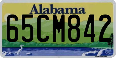 AL license plate 65CM842