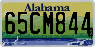 AL license plate 65CM844