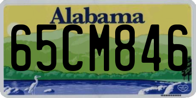 AL license plate 65CM846