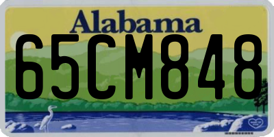 AL license plate 65CM848