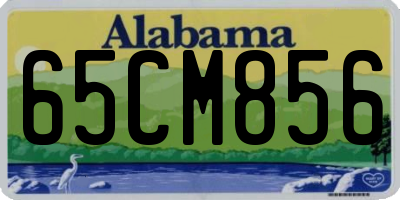 AL license plate 65CM856