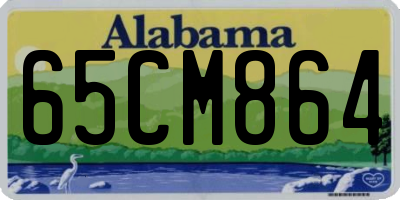 AL license plate 65CM864