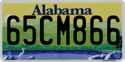 AL license plate 65CM866