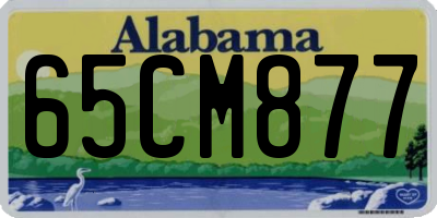 AL license plate 65CM877